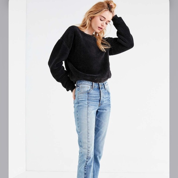Urban Outfitters Tops - UO Fuzzy Crew-Neck Sweatshirt